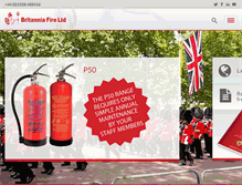 Tablet Screenshot of britannia-fire.co.uk